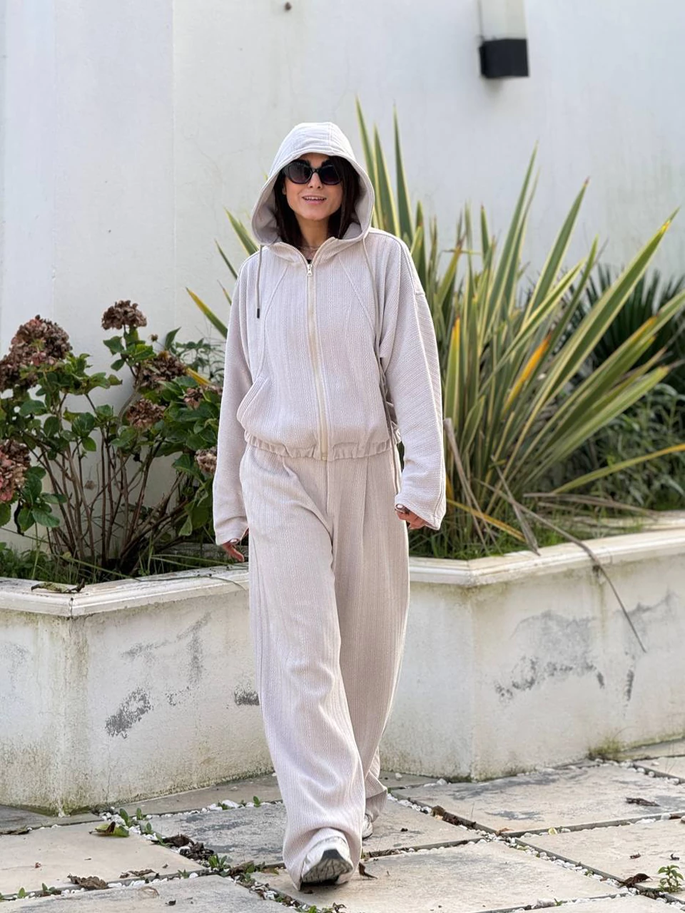 ست سوییشرت و شلوار 71242 مراکشی کلاهدار RY