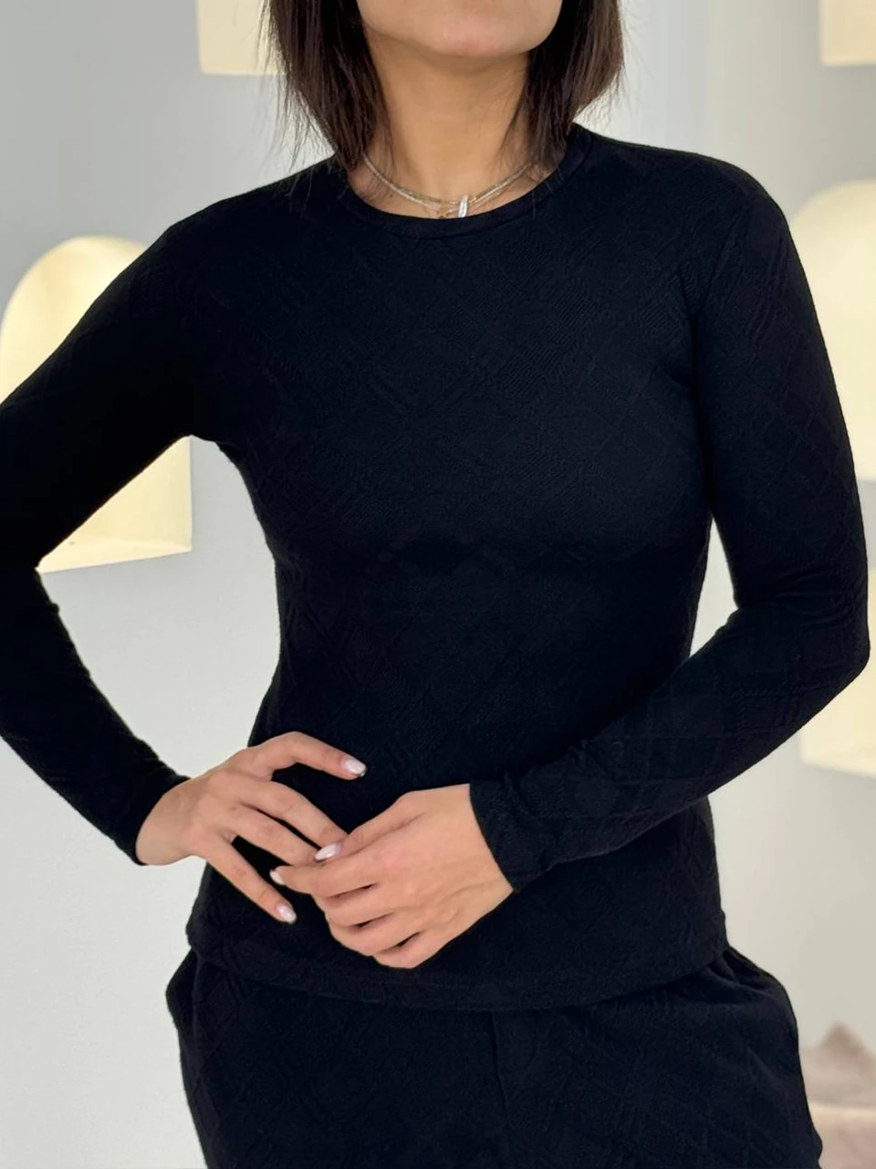 بافت یقه گرد 21121 آستین بلند RY