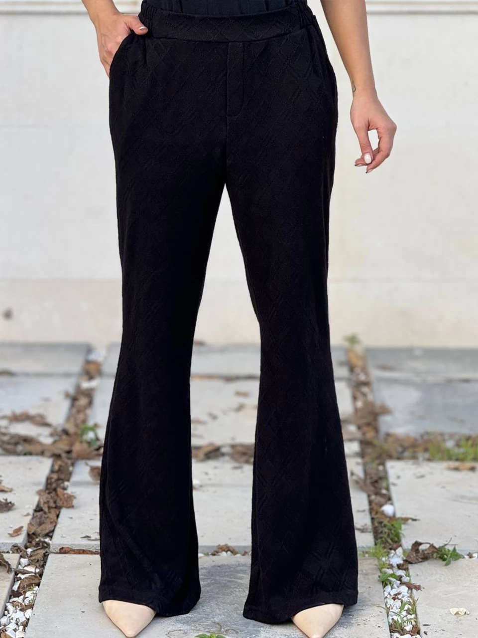 شلوار بافت دمپا 31089 نقش دار RY