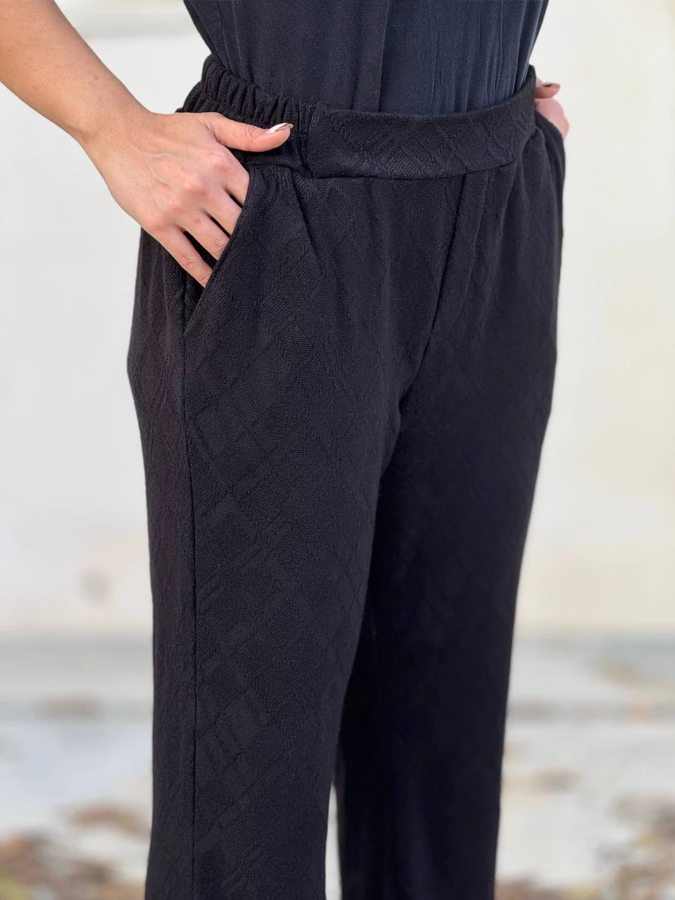 شلوار بافت دمپا 31089 نقش دار RY