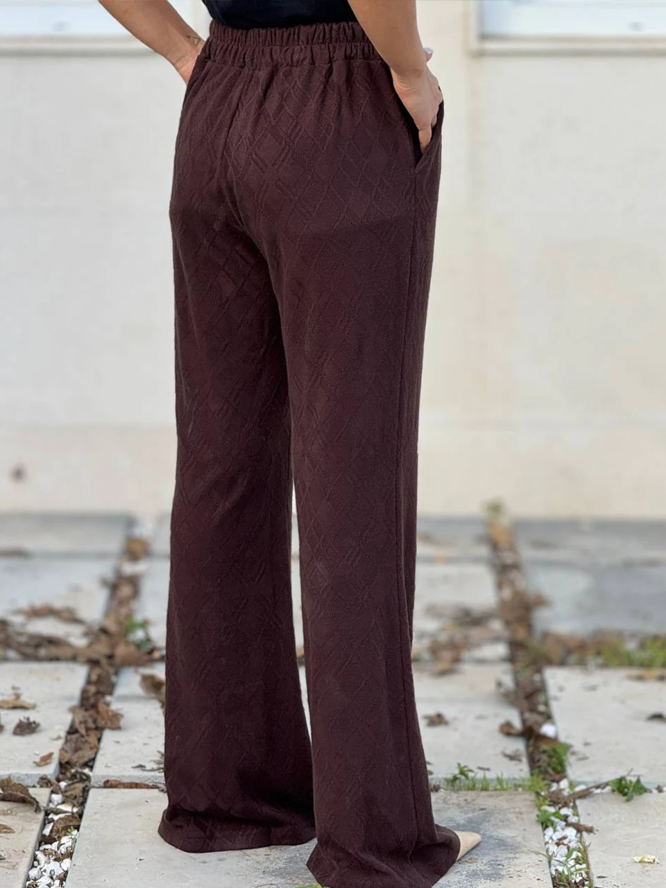 شلوار بافت دمپا 31089 نقش دار RY