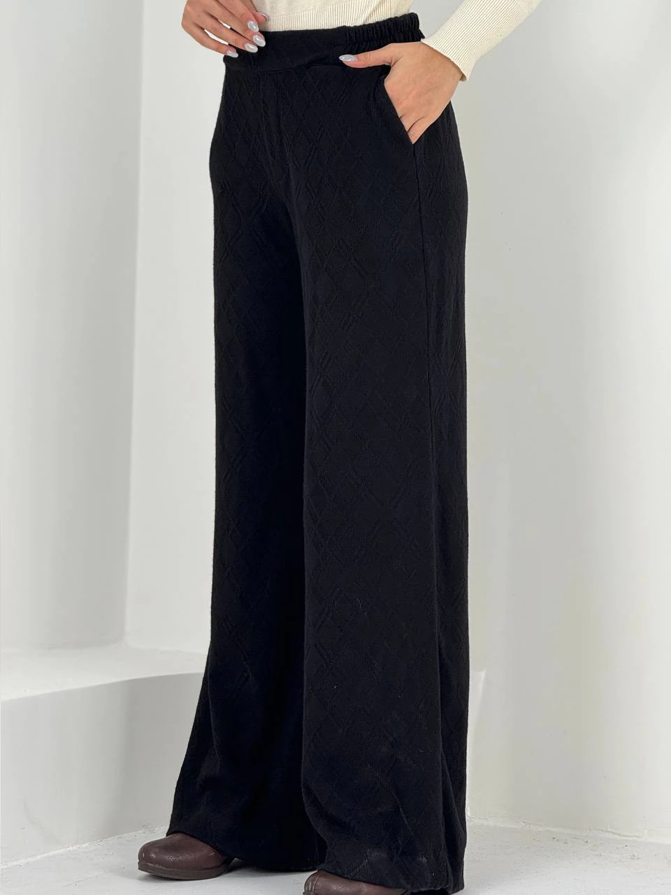 شلوار بافت بگ 31090 نقش دار RY