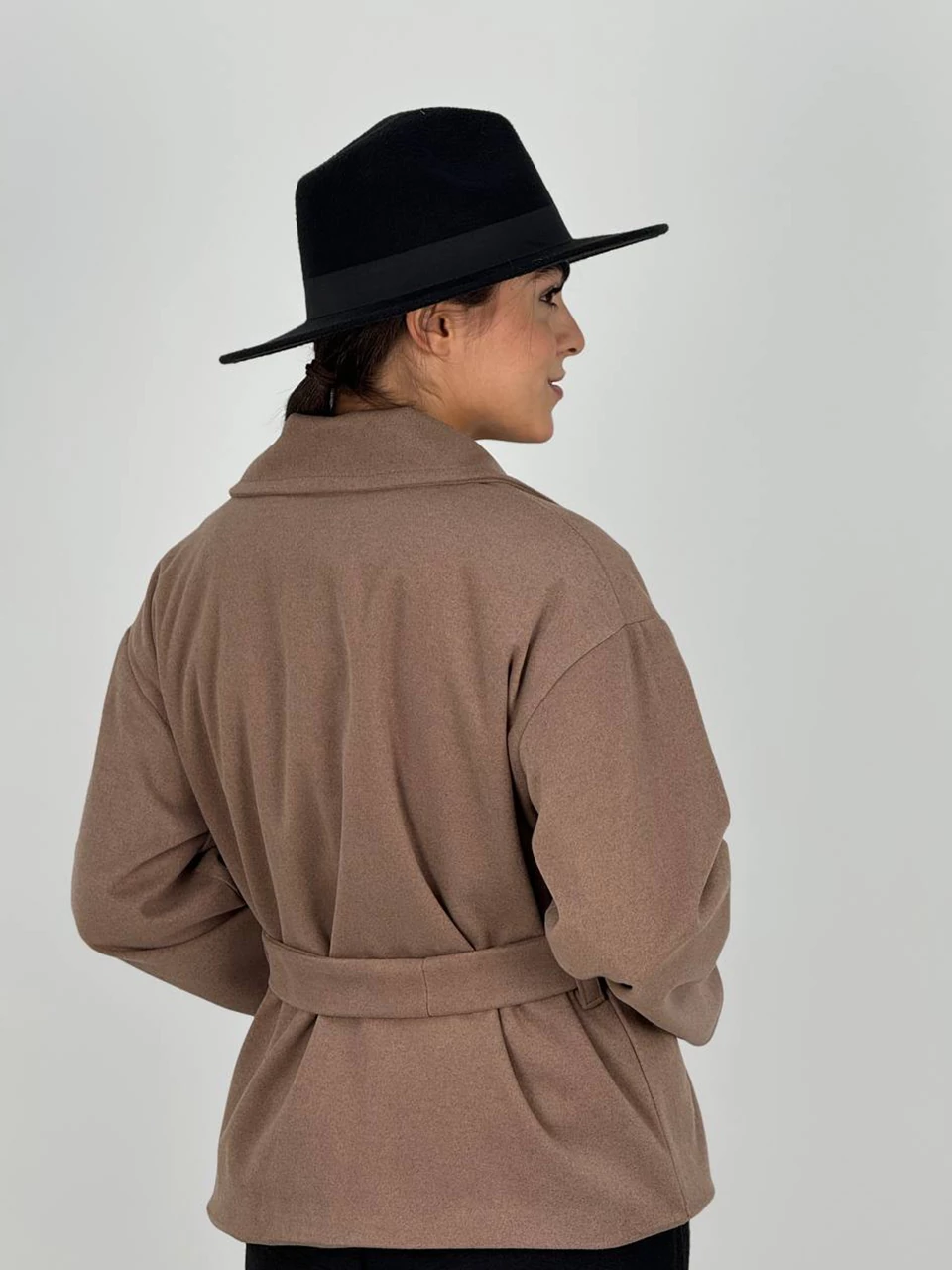 پالتو میدی کتی 71246 فوتر یقه انگلیسی پهن RY