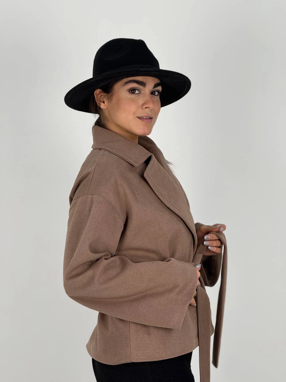 پالتو میدی کتی 71246 فوتر یقه انگلیسی پهن RY