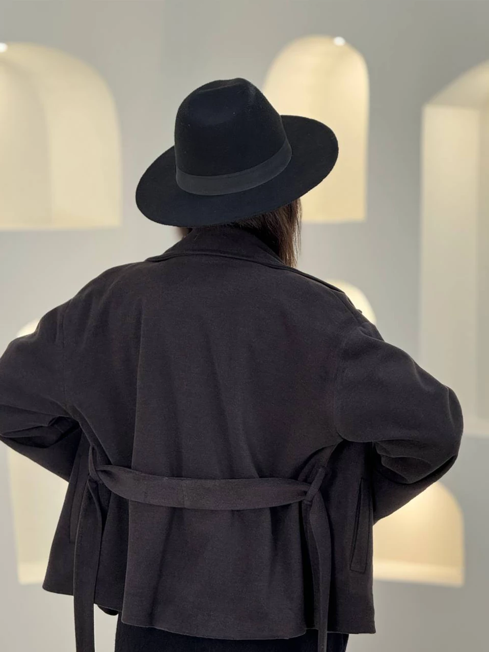 پالتو میدی کتی 71246 فوتر یقه انگلیسی پهن RY