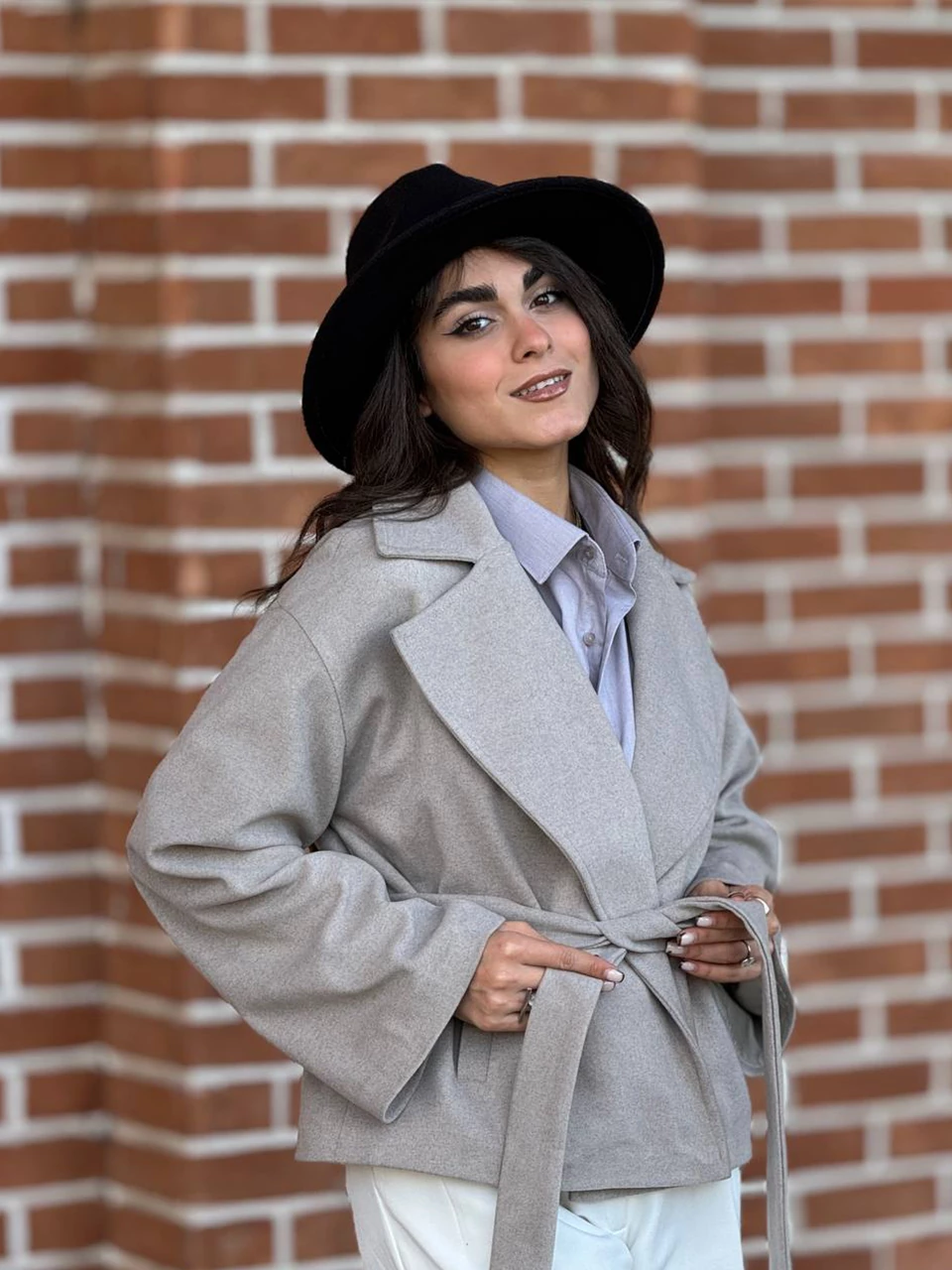 پالتو میدی کتی 71246 فوتر یقه انگلیسی پهن RY