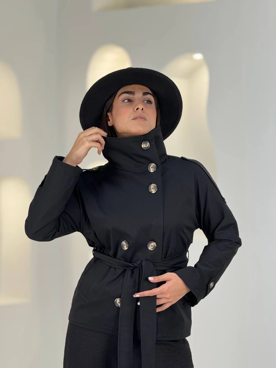 بارانی میدی 1052 یقه بلند پارکا RY