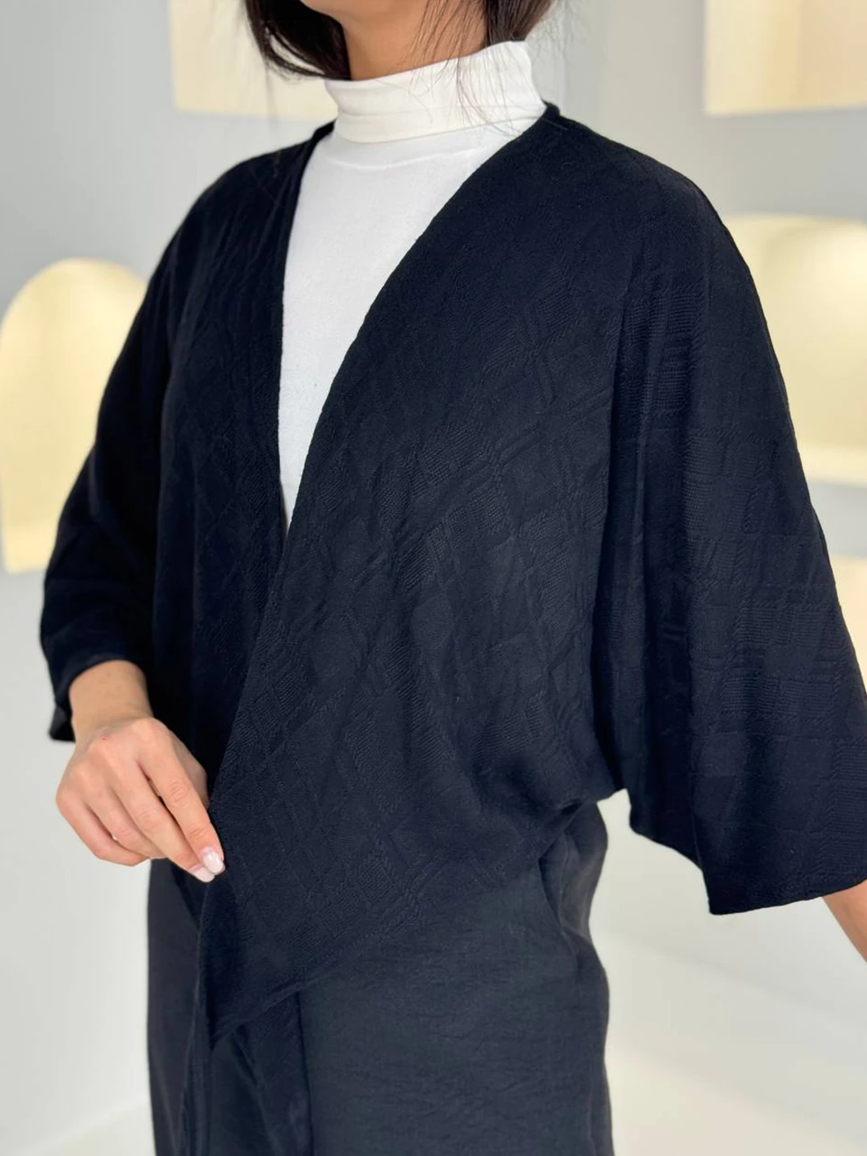 بافت شنل 21122 گره ای آستین بلند RY