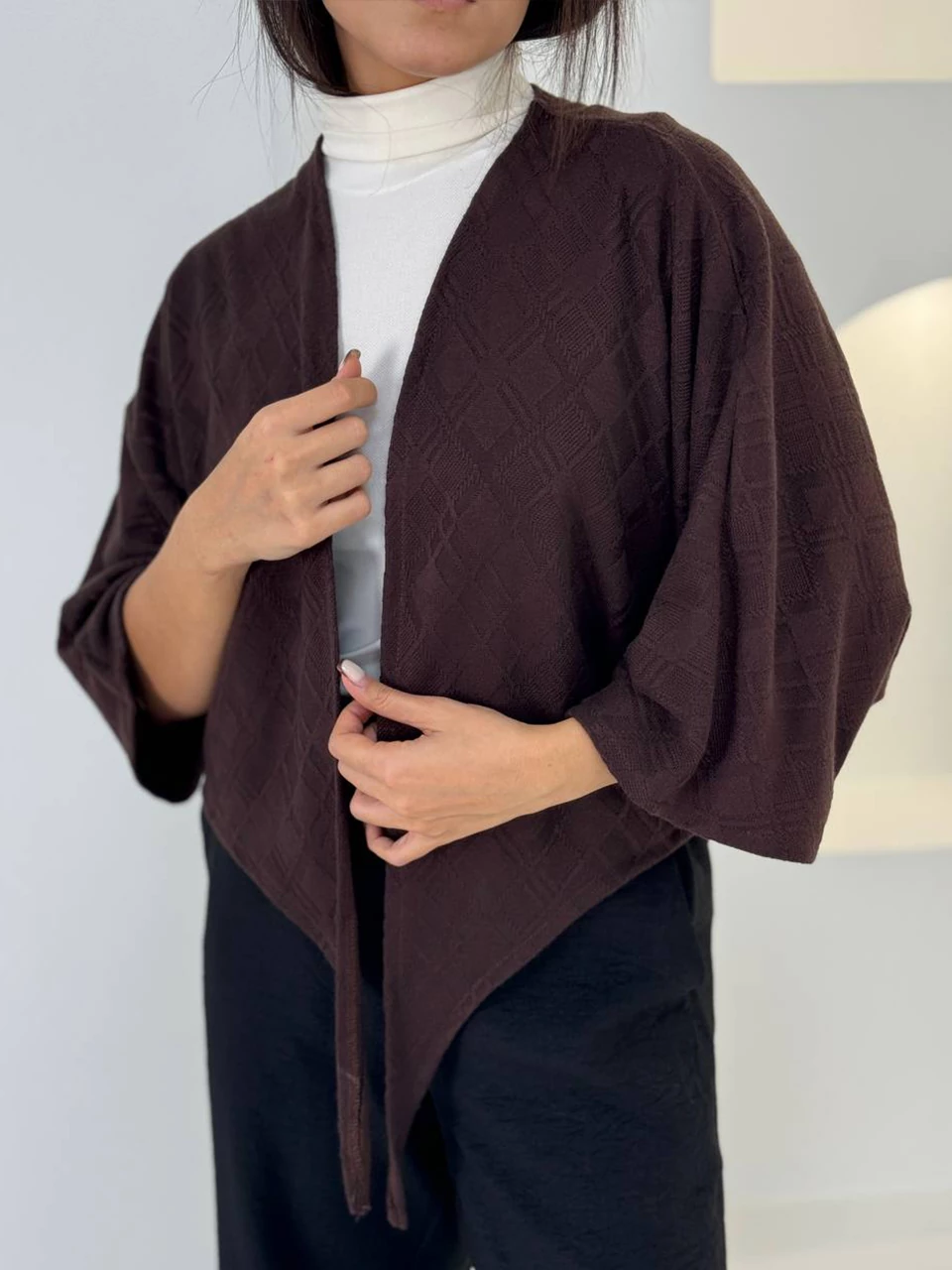 بافت شنل 21122 گره ای آستین بلند RY