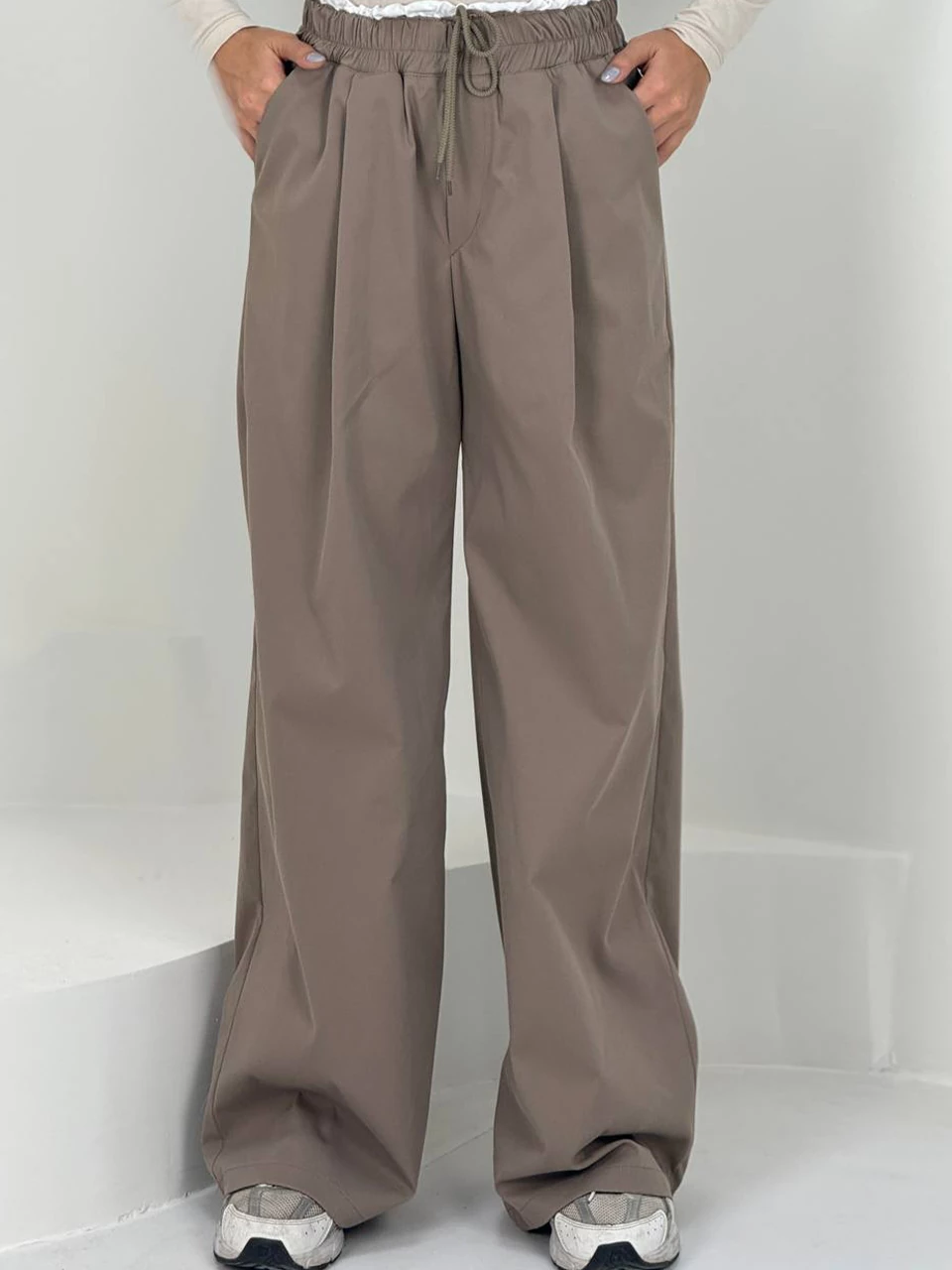 شلوار پارچه ای بگ 1308 دو کمر پارکا RY