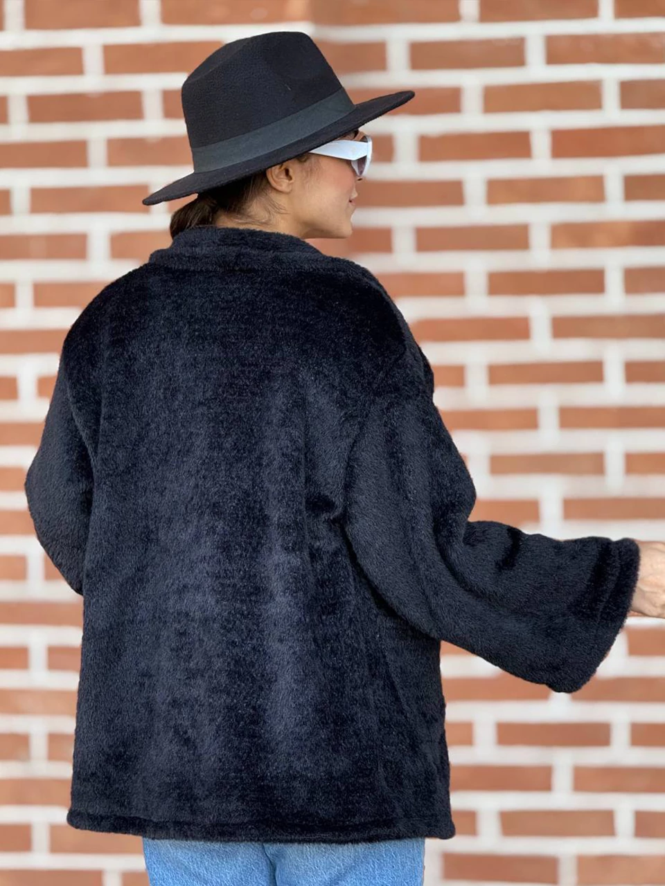 پالتو میدی کتی 71250 یقه آمریکایی دو جیب ربیت RY