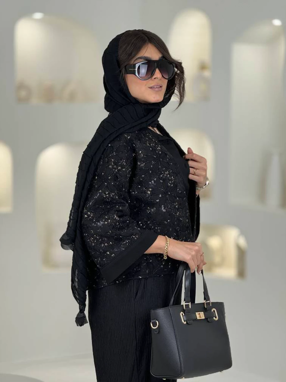 کت مینی 61504 لینن شنل گلدوزی RY