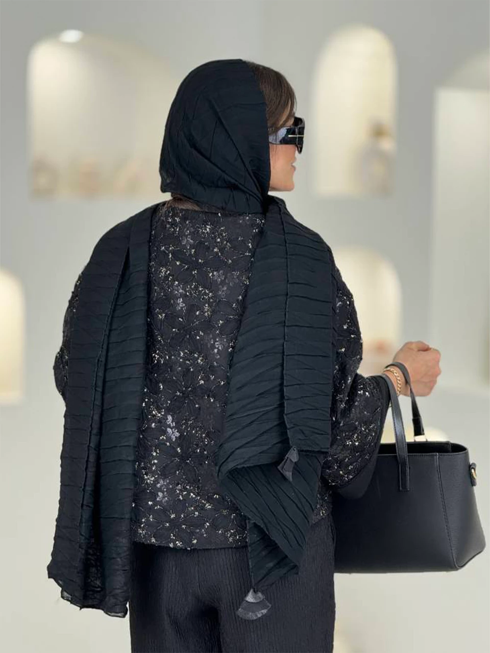 کت مینی 61504 لینن شنل گلدوزی RY