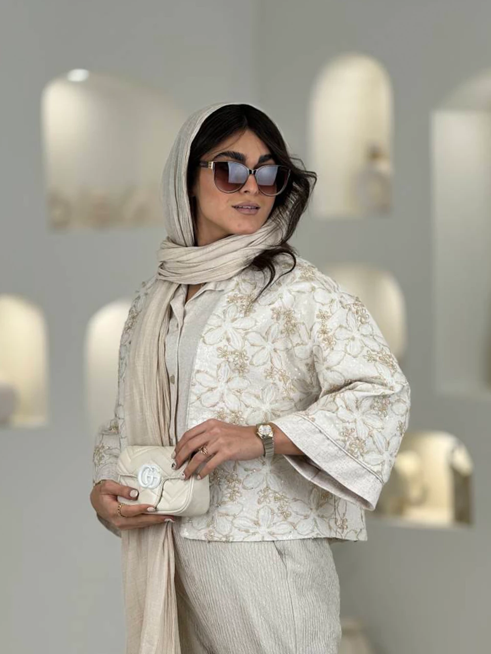 کت مینی 61504 لینن شنل گلدوزی RY