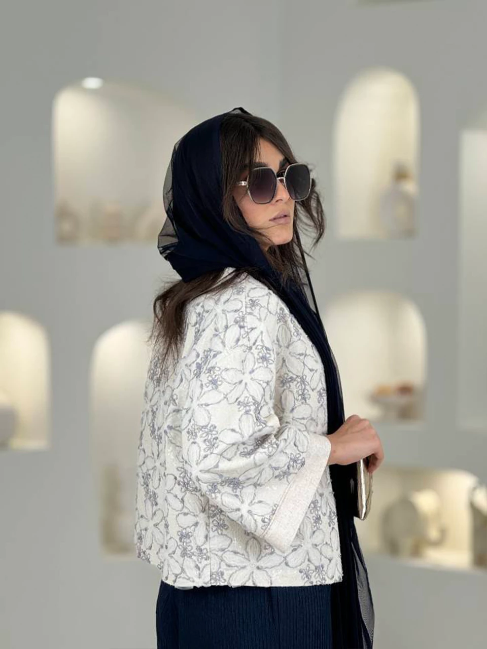 کت مینی 61504 لینن شنل گلدوزی RY