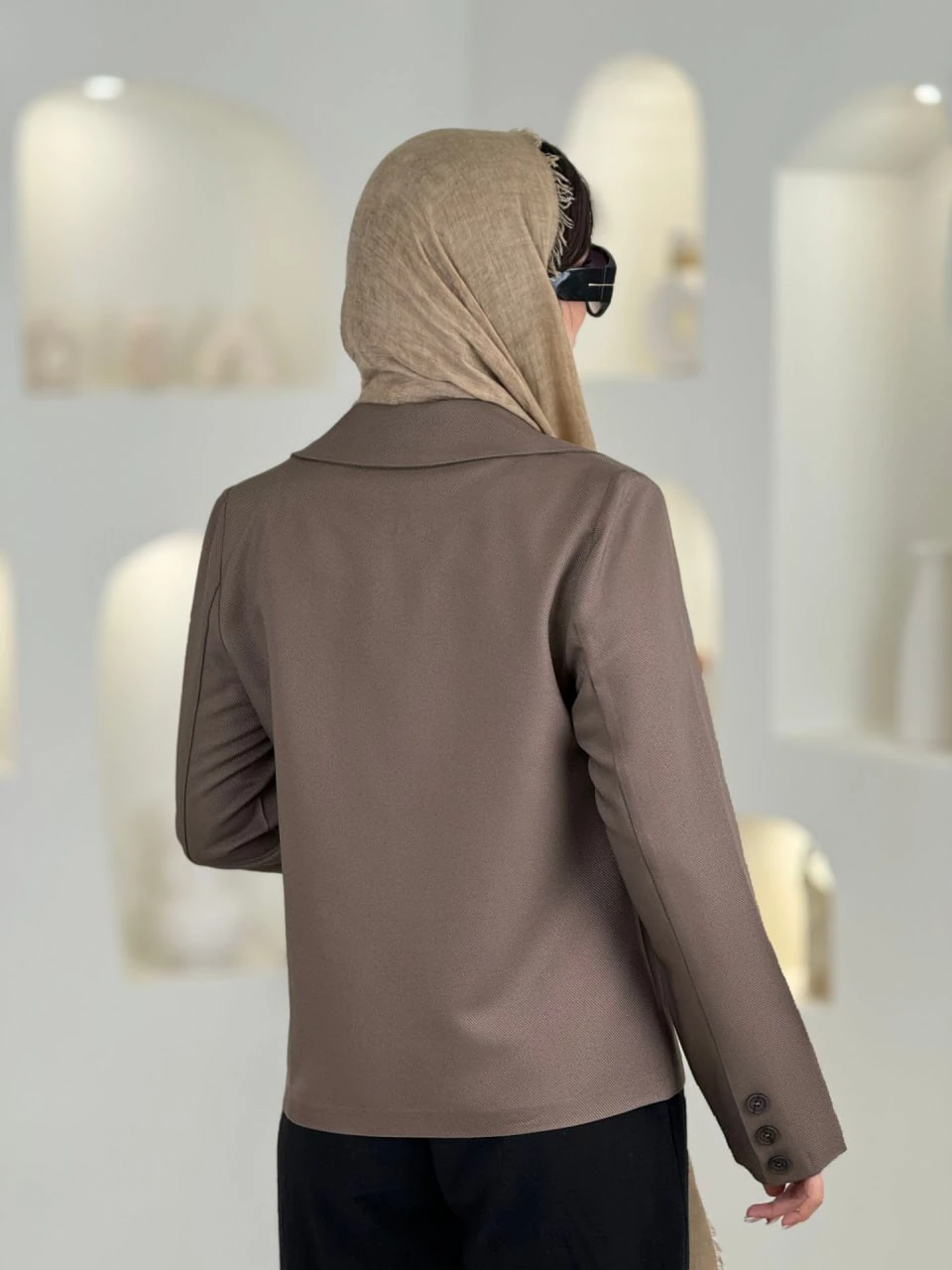 کت میدی 61508 یقه انگلیسی پایین گرد کج راه RY