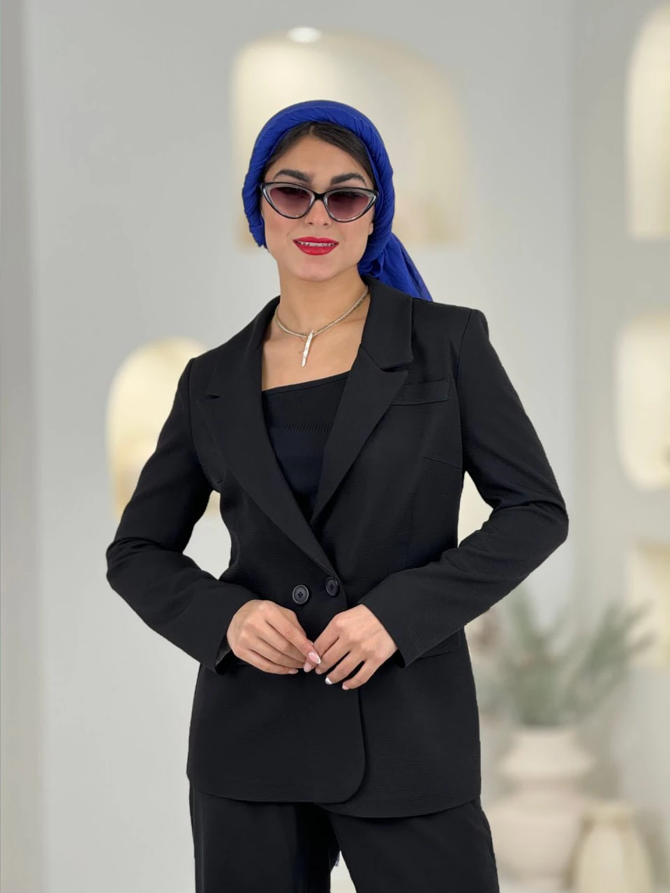 کت میدی 61531 آستین راه راه بیسکوئیتی RY