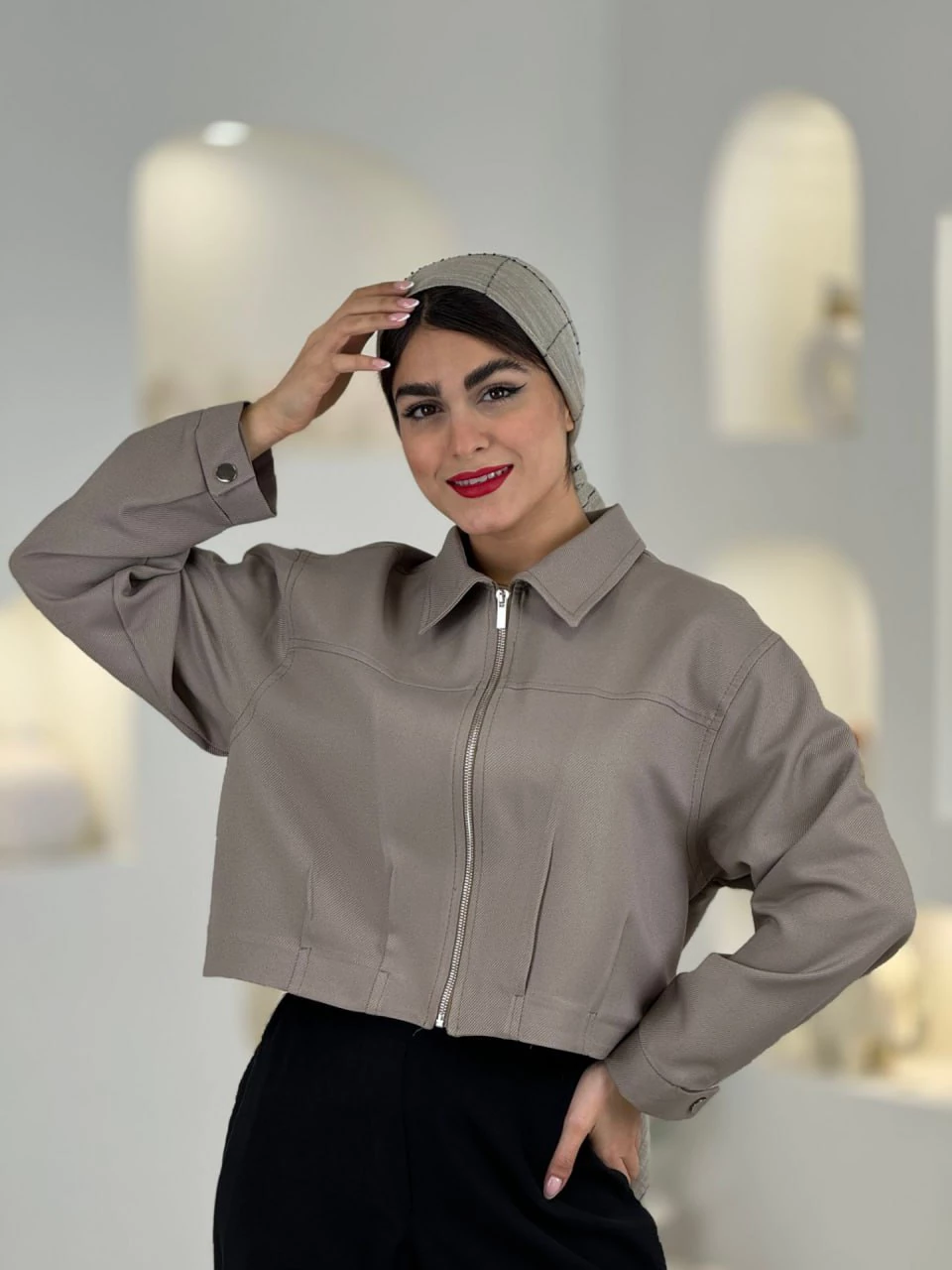 شومیز بامبر 61514 پبله دار کرپ RY