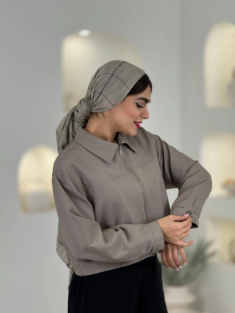 شومیز بامبر 61514 پبله دار کرپ RY