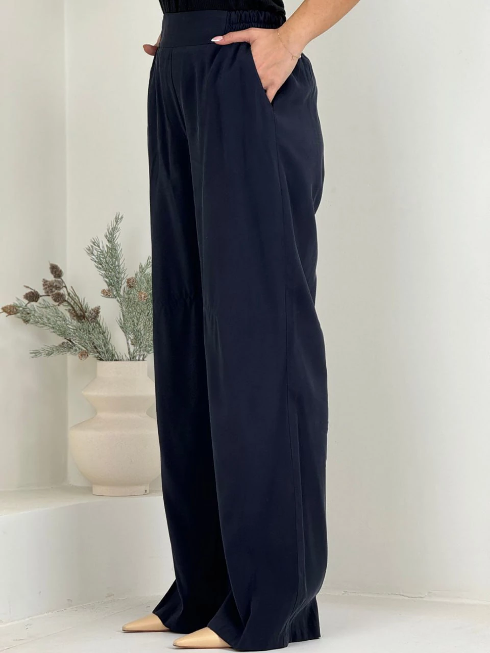 شلوار پارچه ای بگ 31125 کمرکش کوپرا RY