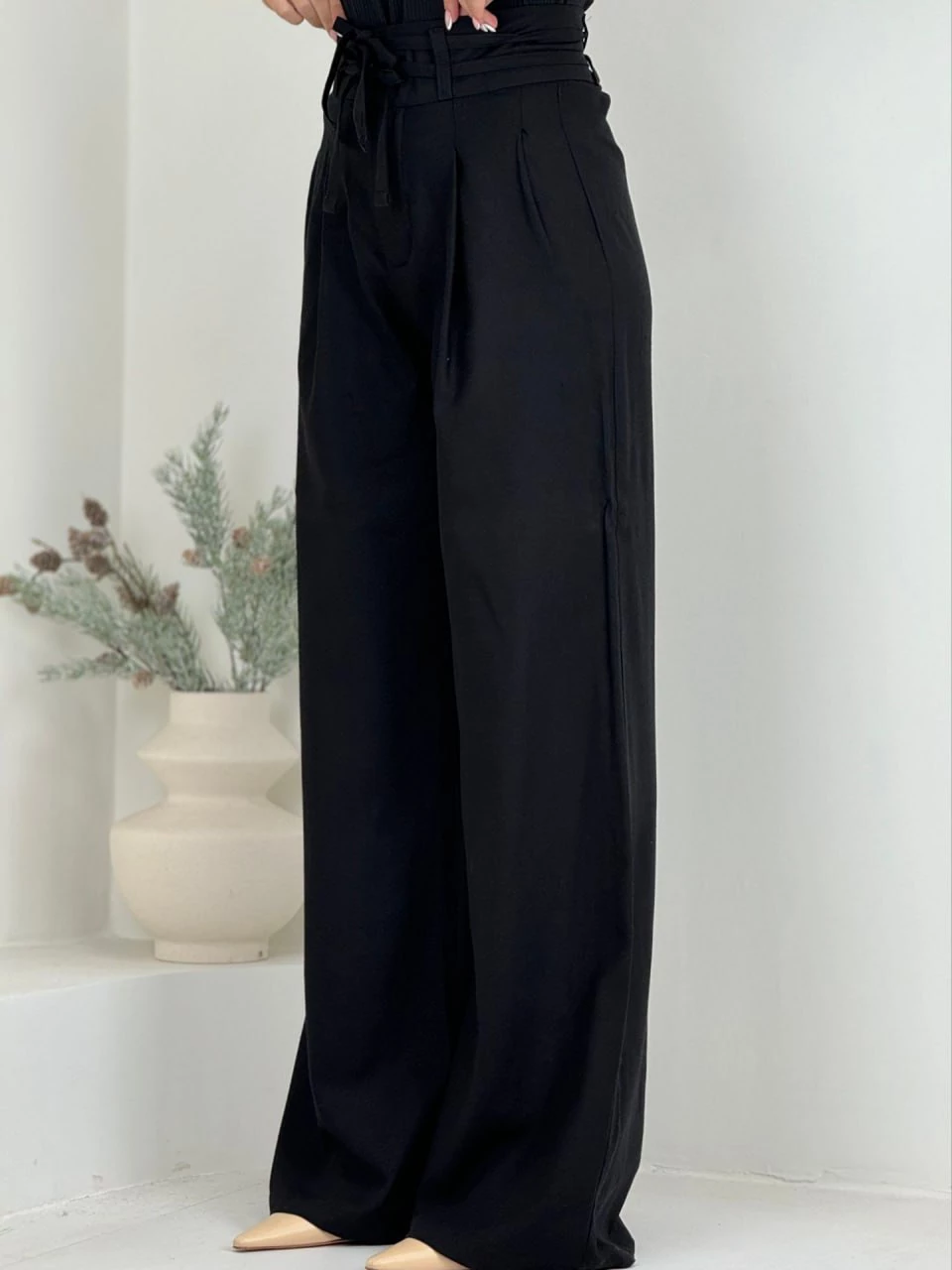 شلوار پارچه ای بگ 31123 دو قزن لینن RY