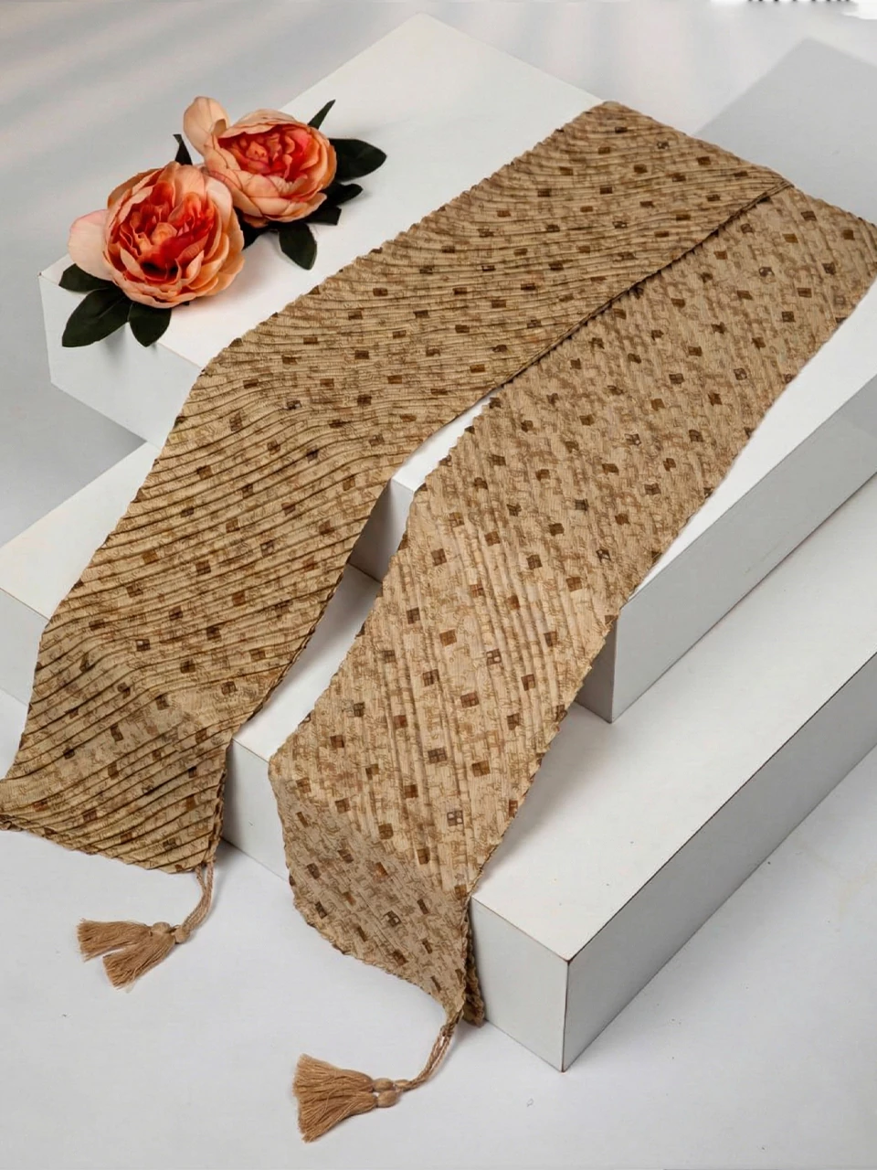 شال پلیسه طرحدار