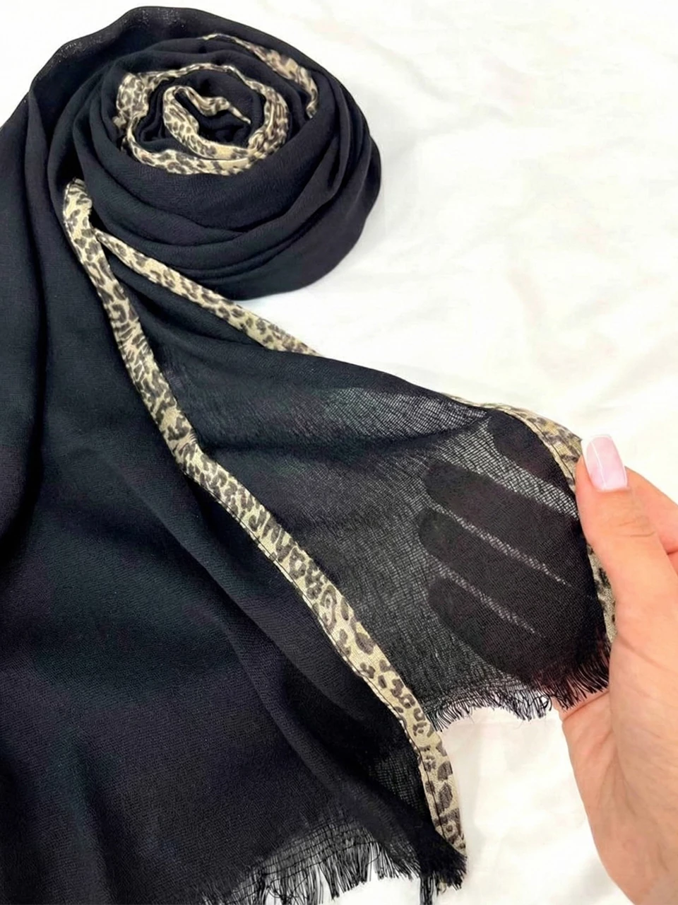شال ساده گان دوزی