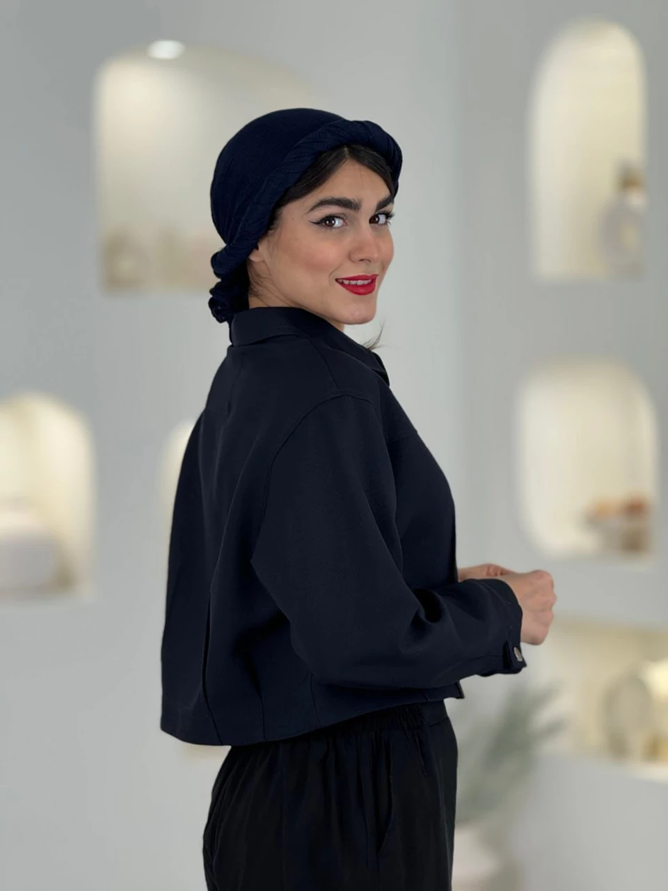 شومیز بامبر 61514 پبله دار کرپ RY