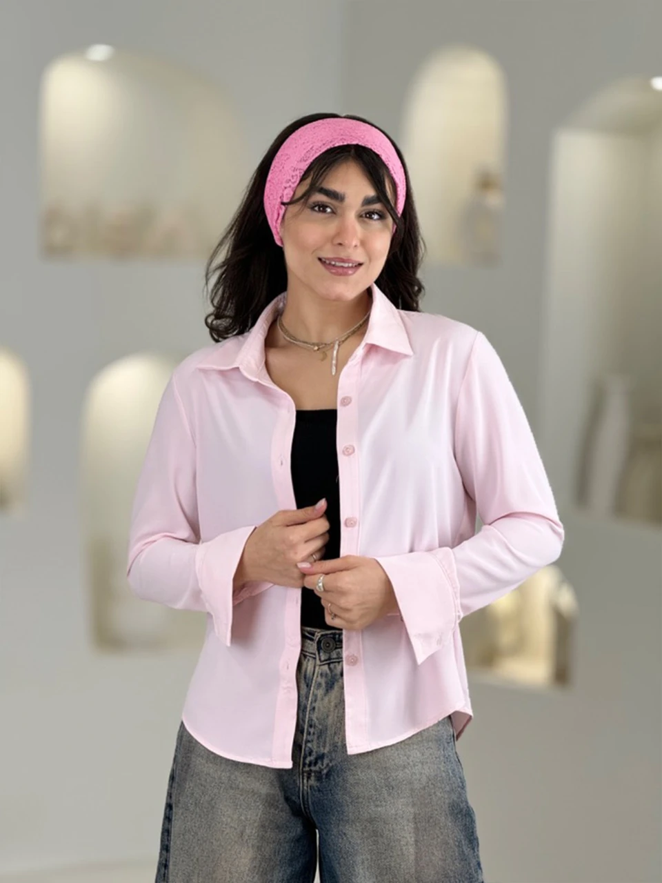 مانتو شومیزی 61552 پشت بلند ژاکلین RY