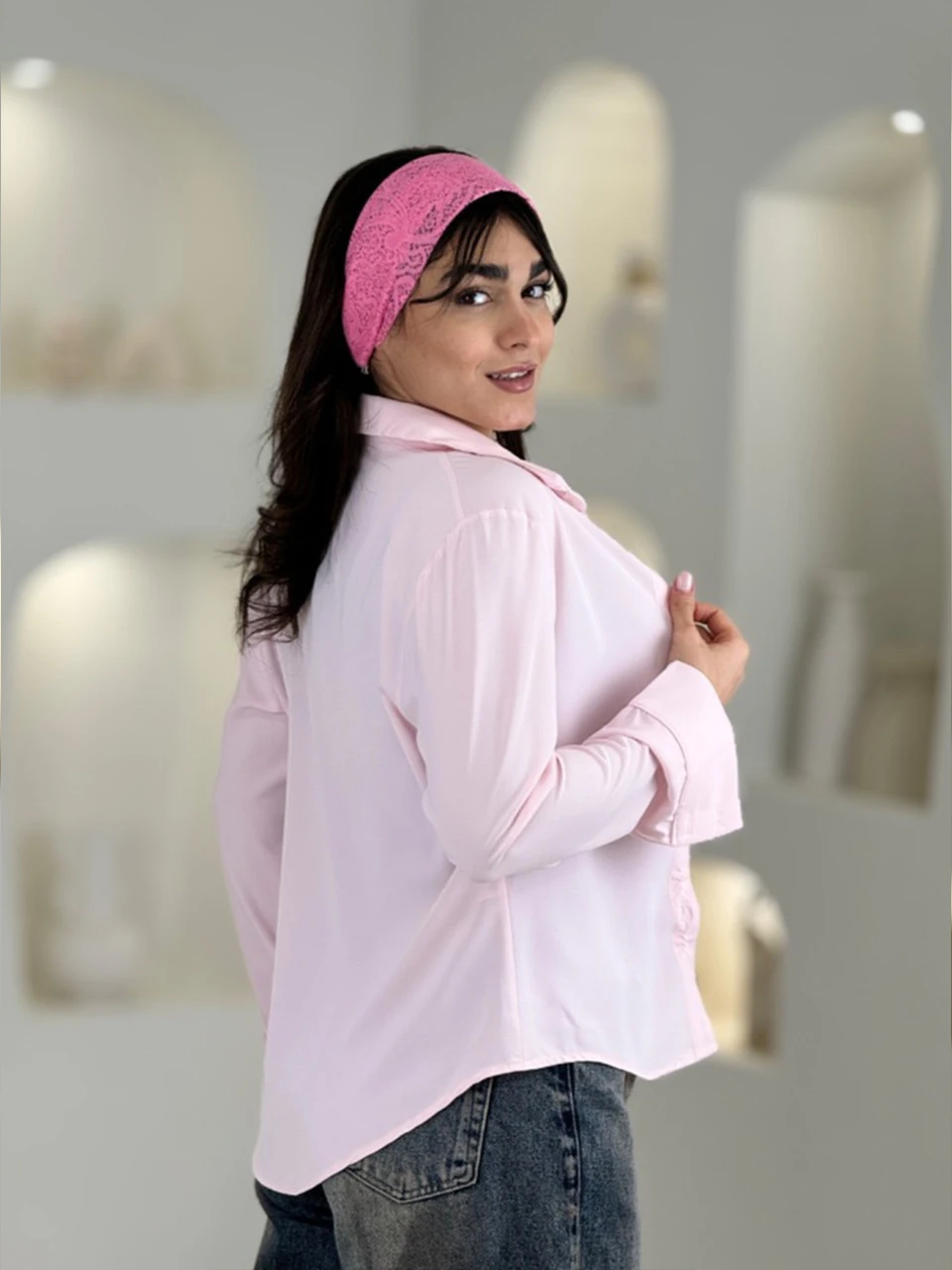 مانتو شومیزی 61552 پشت بلند ژاکلین RY
