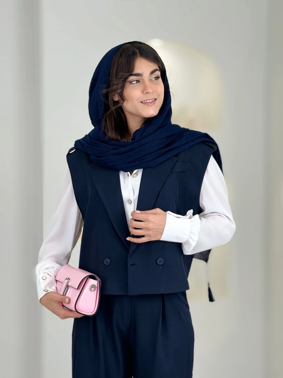 ست وست و شلوار 61560 دو پیله گاباردین RY