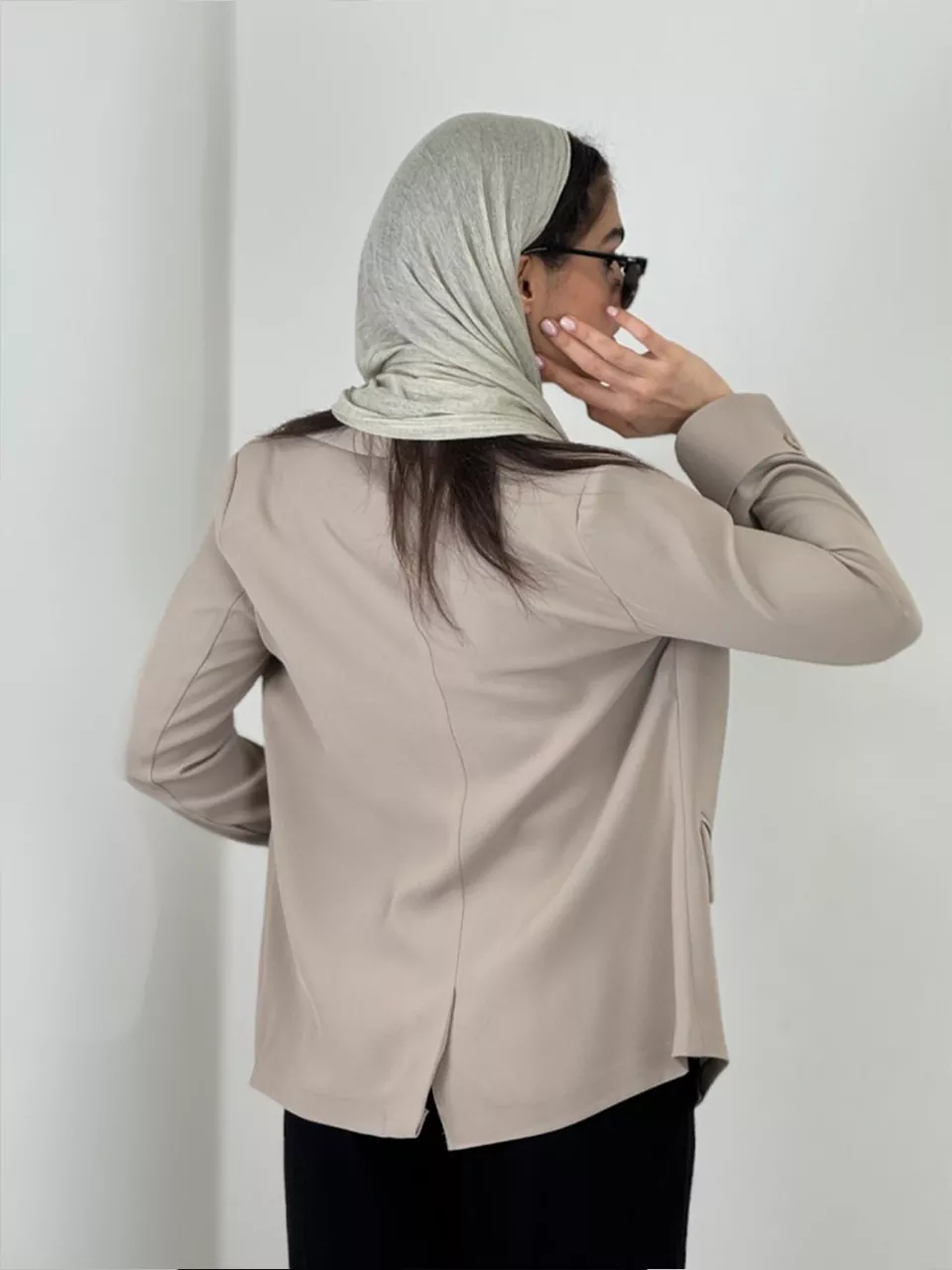 کت میدی 61553 آستین برگردان مورگان RY