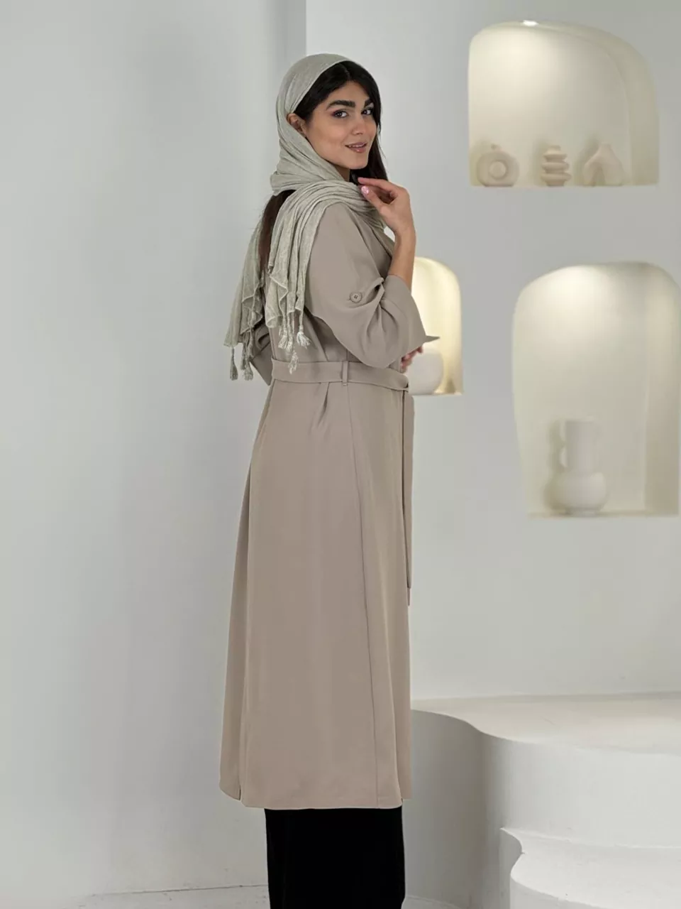 مانتو لانگ 61559 مورگان چهار دکمه RY