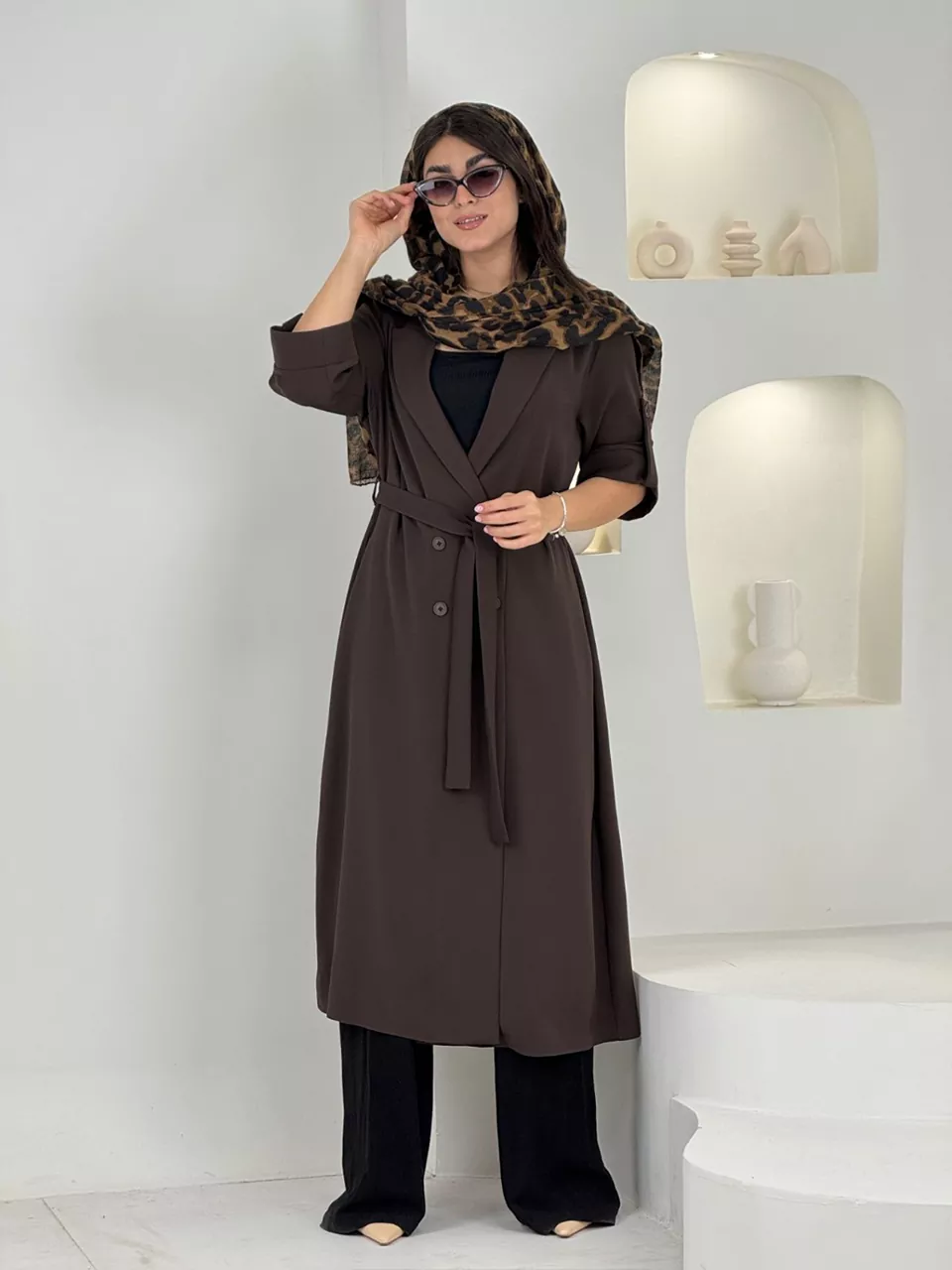 مانتو لانگ 61559 مورگان چهار دکمه RY