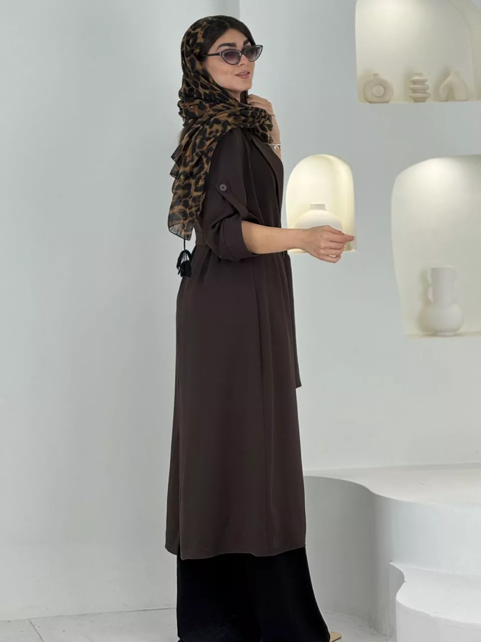 مانتو لانگ 61559 مورگان چهار دکمه RY