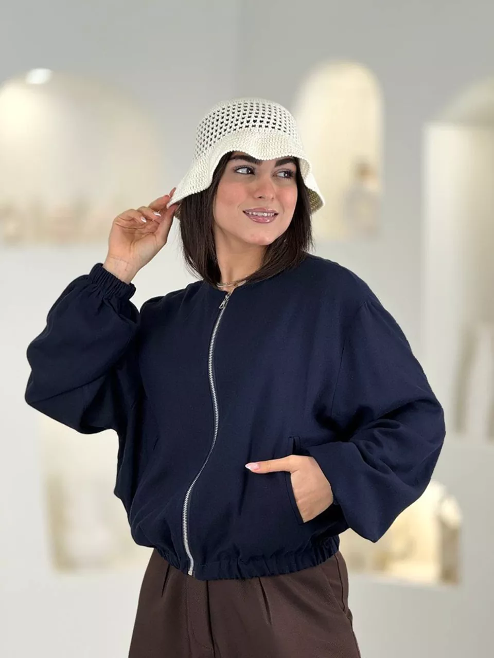 شومیز بامبر 61543 لینن جیب فیلتو RY