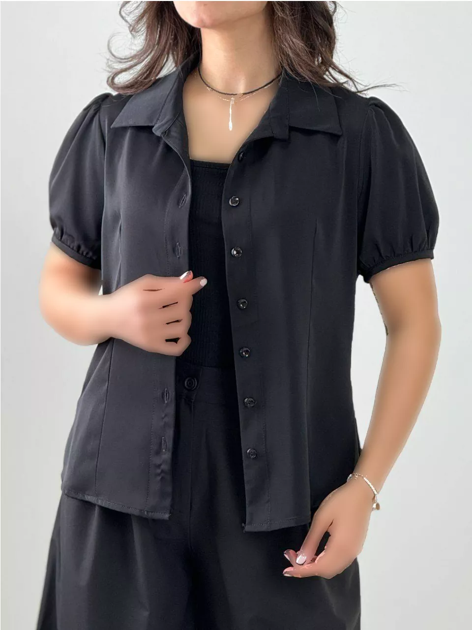 شومیز 61584 ژاکلین آستین کوتاه RY