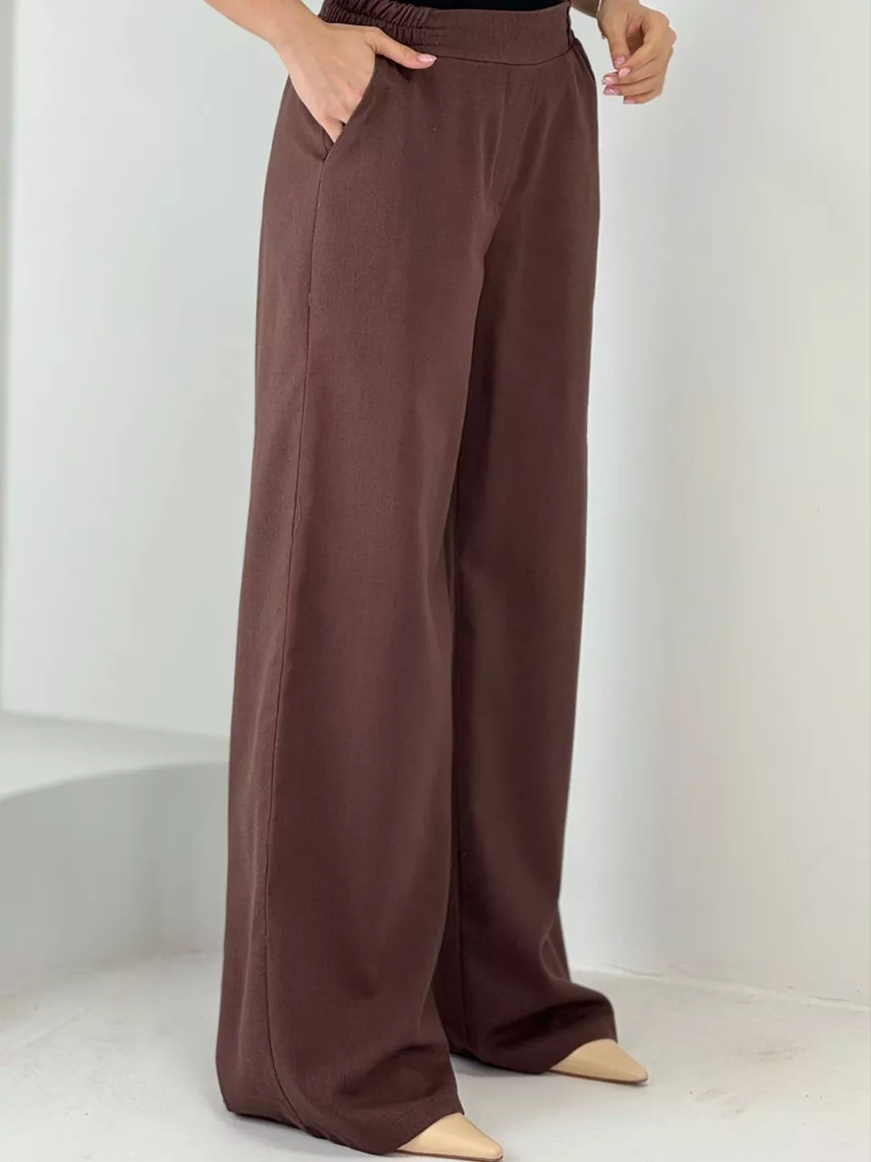شلوار پارچه ای بگ کمرکش 31145 مدال RY