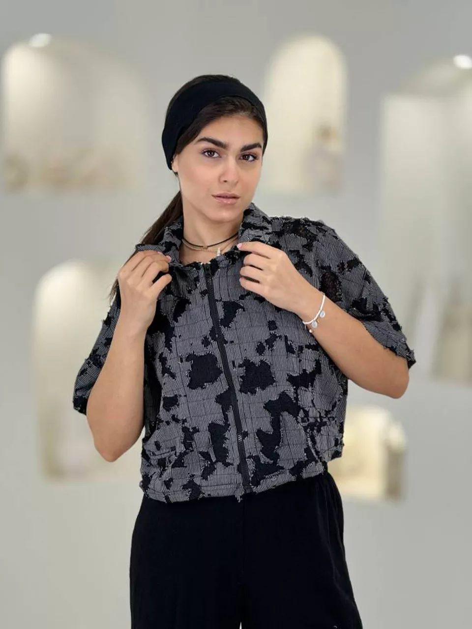 شومیز بامبر 61570 کتان دانتل RY