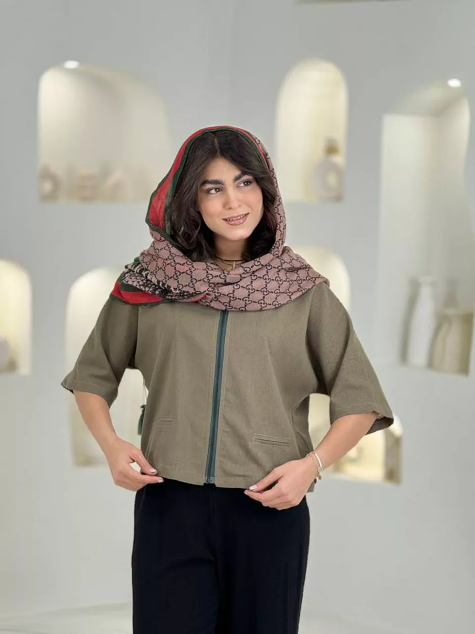 شومیز بامبر 61590 آستین کیمونو RY