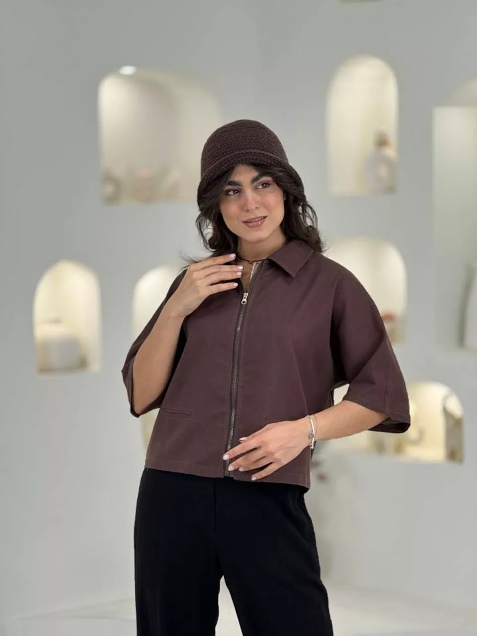 شومیز بامبر 61590 آستین کیمونو RY