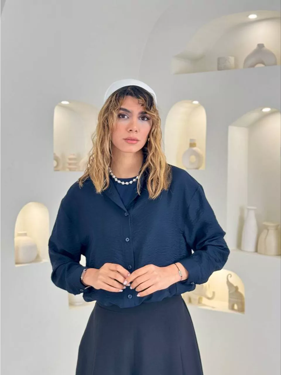 شومیز 61622 تاپ دار پری ایر RY