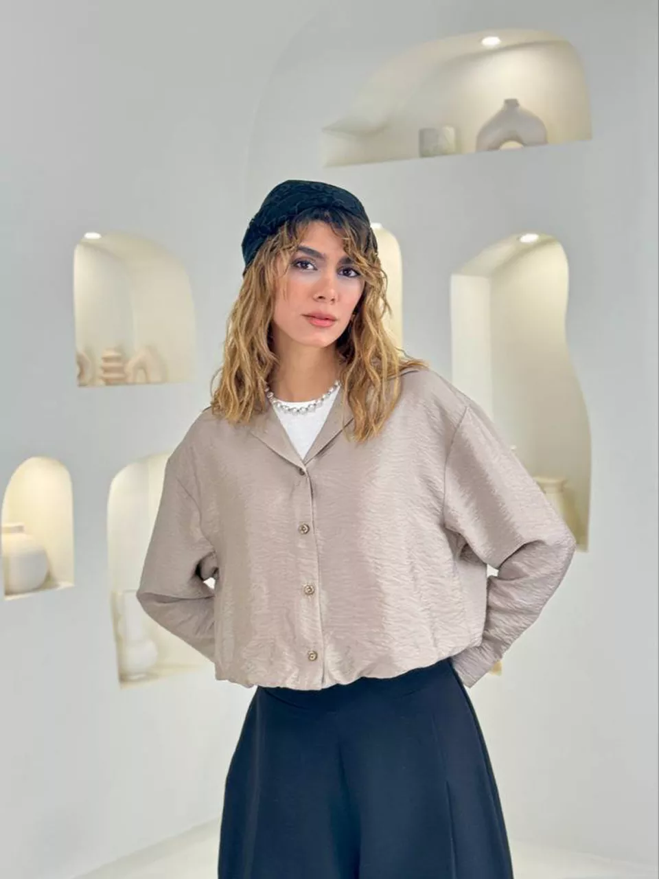 شومیز 61622 تاپ دار پری ایر RY
