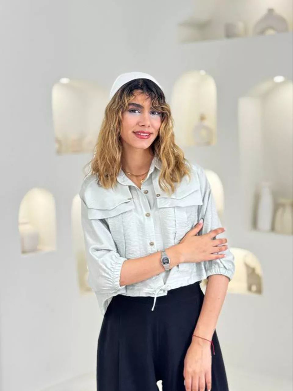 شومیز 61644 دو جیب پایین گت پری ایر RY