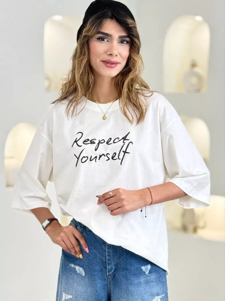 تی شرت باکسی 517 RY - respect