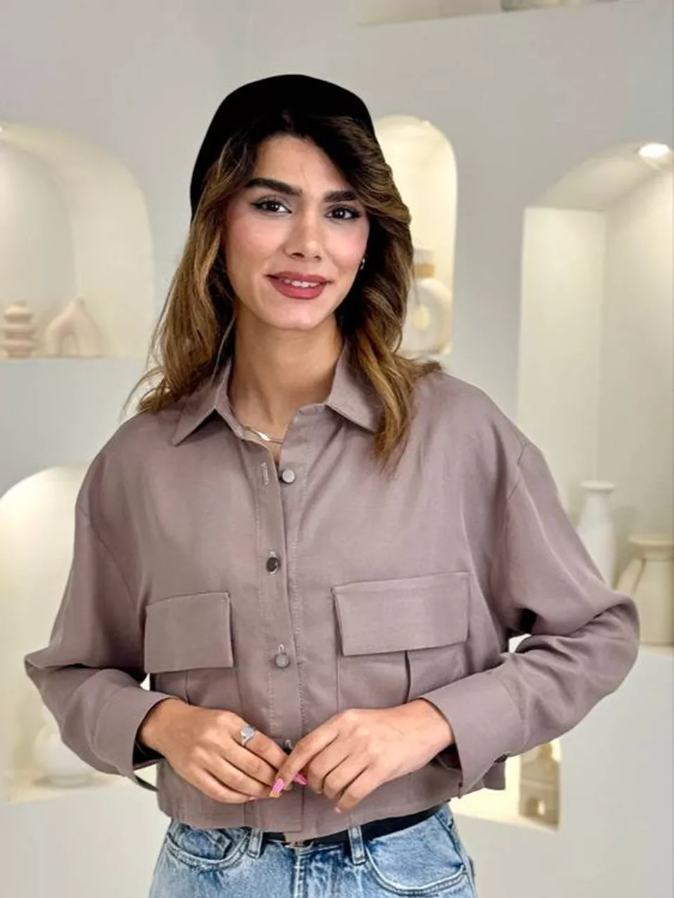 شومیز 61645 دو جیب ایپک RY