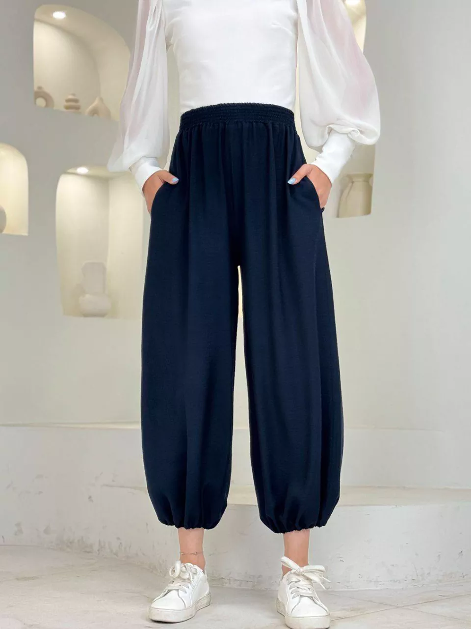 شلوار پارچه ای سنبادی 31182 پایین کش سویوک RY