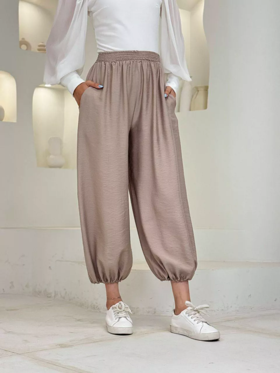 شلوار پارچه ای سنبادی 31182 پایین کش سویوک RY