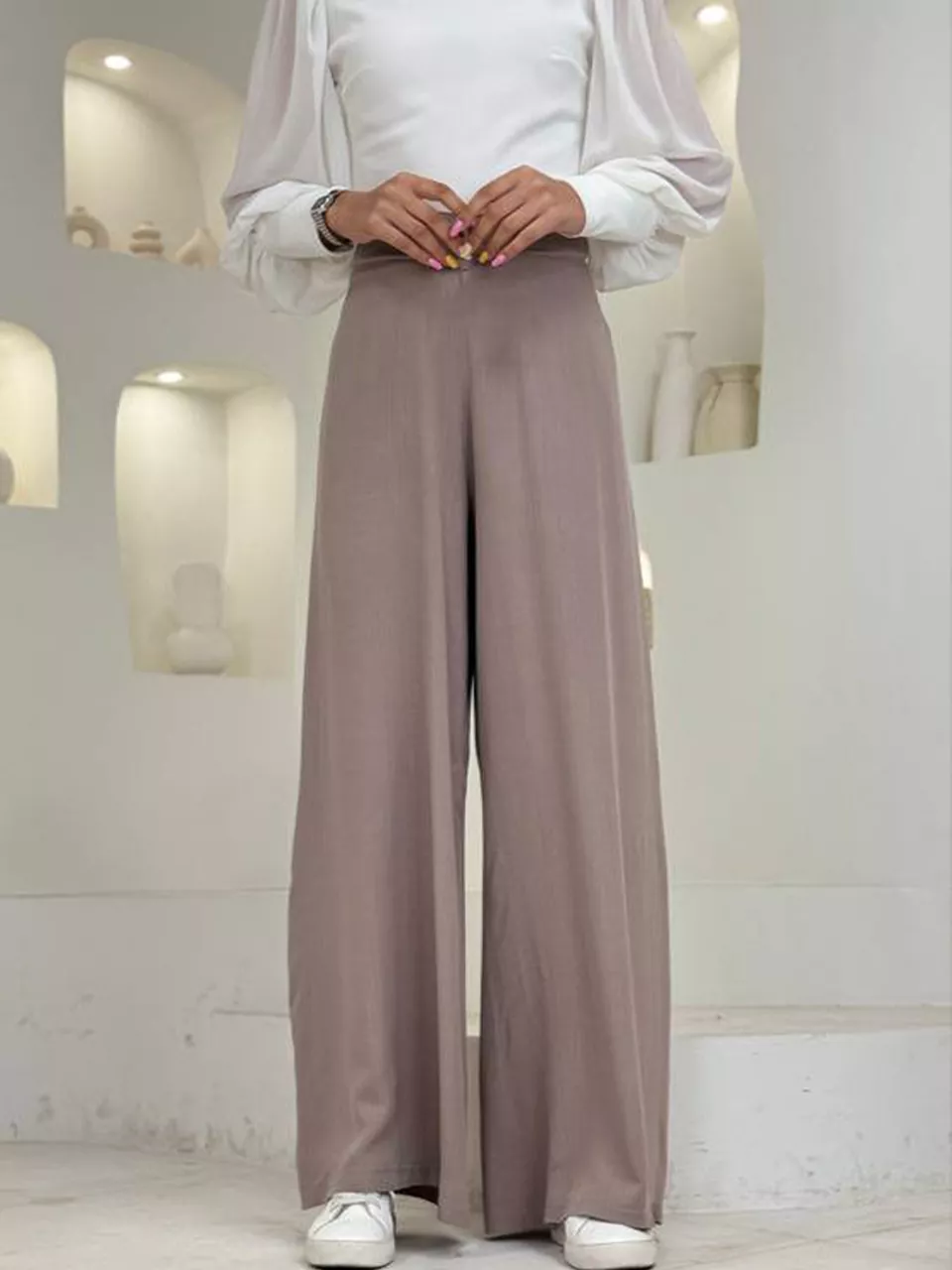 شلوار پارچه ای بگ 31167 کمر چپ راستی سیلکا RY