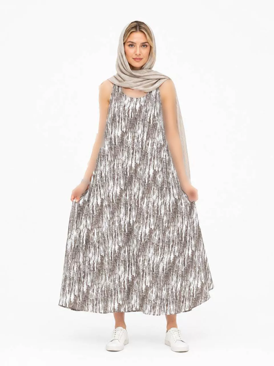سارافون لانگ 61685 پشت گره لوئیزا پرینت RY